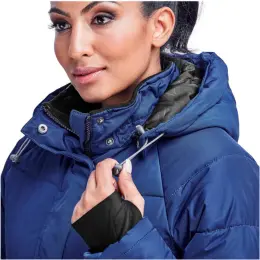 Ladies Balkan Insulated Jacket Close Up Collar